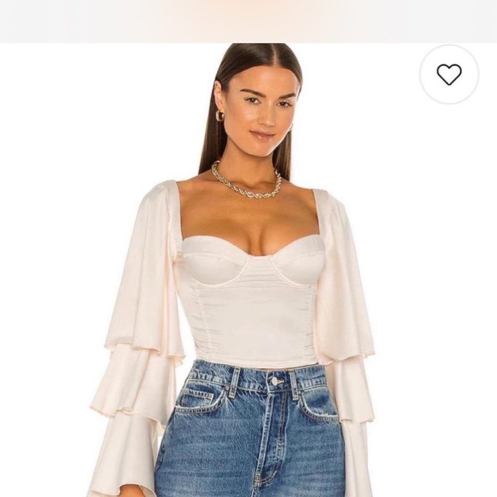 Elegant Cream Women's Top